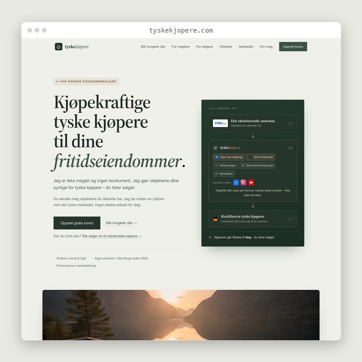 tyskekjøpere website preview
